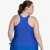 Calypsa Women's Plus Size Maya Tankini Swim Top With Built-in Bra - 2 of 4