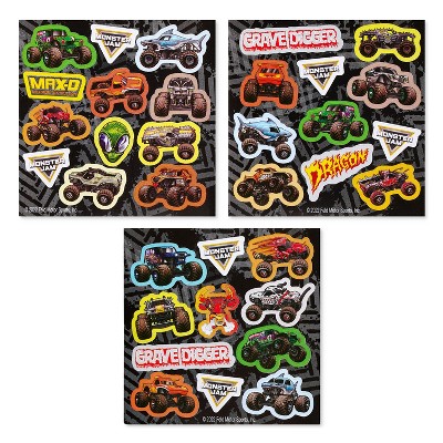 113ct Monster Jam Mini Sticker Pads_3