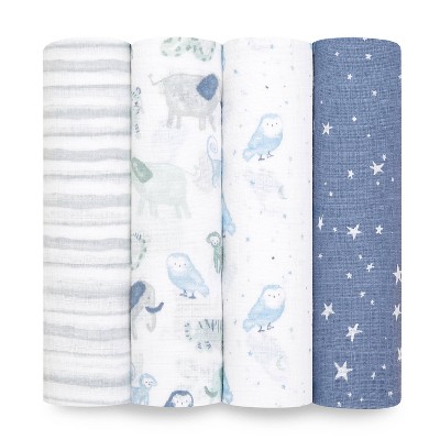 Aden + Anais Essentials Time To Dream Swaddle Blankets - 4pk : Target