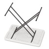 Iceberg IndestrucTable Classic Personal Folding Table, 30" x 20" x 25" to 28", Platinum/Gray - 2 of 2