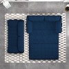 NicBex Pull Out Sofa Bed,Modern Convertible Sleeper Loveseat Sofa with Side Storage,Velvet 2-Seater Couch for Living Room, - 4 of 4
