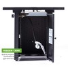 Kumasinova 28" Propane Gas Outdoor Fire Pit Table,50000 BTU Stainless Steel Burner Square Fireplace with Lid and Lava Stones,ETL Approved,Black - 4 of 4