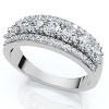 Pompeii3 3/4ct Diamond Wedding Ring 14K White Gold - 3 of 4