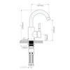 ChicFurnit Bathroom Sink Faucet Single Hole Single Handle Faucet for Contemporary Bathrooms, Silver, 12.99"*8.66"*3.54" - 3 of 4