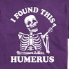 Men's - Instant Message - Skeleton Bone I Found This Humerous Short Sleeve Graphic T-Shirt - 2 of 4