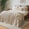 Crane Home | Gray Quilted Bedspread - King - 4 of 4
