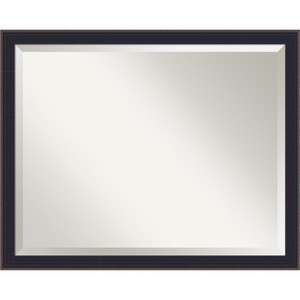 Amanti Art Havana Black Bronze Beveled Framed Bathroom Vanity Wall Mirror - 1 of 4