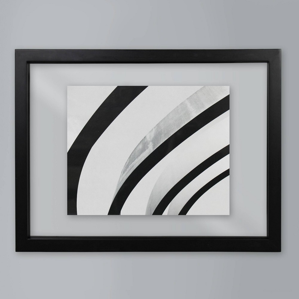 Photos - Other interior and decor 11" x 15" Frame RE Float Wood Black - Threshold™