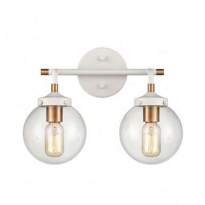 Elk Home Boudreaux 2 - Light Vanity in  Matte White