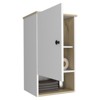 SEVOBAL Bathroom Storage Cabinets Medicine Cabinet Single Door with Open Shelf for Bathroom, Multicolor, 13.8"*16.2"*28.5" - 2 of 4