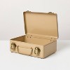 6" Medium Metal Box with Brass Hardware Tan - Hearth & Hand™ with Magnolia - 3 of 4