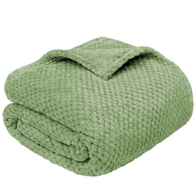 PAVILIA Soft Waffle Blanket Throw for Sofa Bed, Lightweight Plush Warm Blanket for Couch, 2 of 7