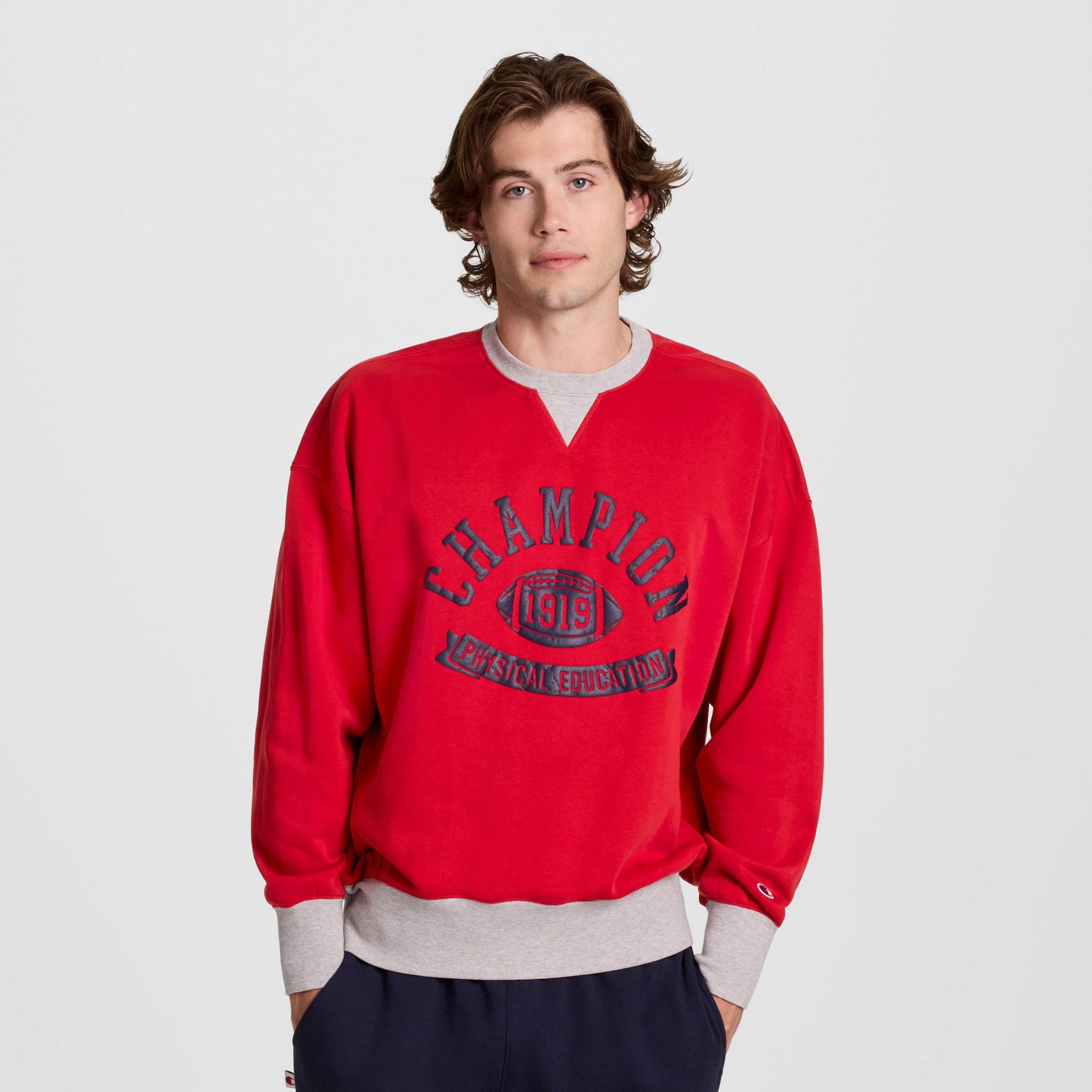Champion Men's Colorblocked Sweatshirt