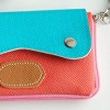 Slickblue Mobile Phone Pouch with Handle, Faux Leather, Clutch Purse, Colorblock Style, 5.7"x3.3", Color Options - 3 of 3