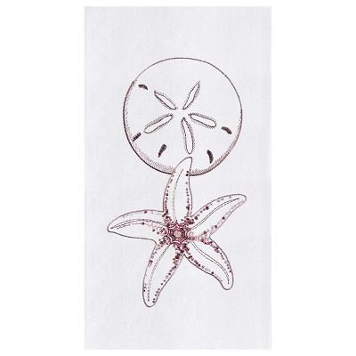 C&F Home Starfish & Sand Dollar Flour Sack Cotton Kitchen Towel