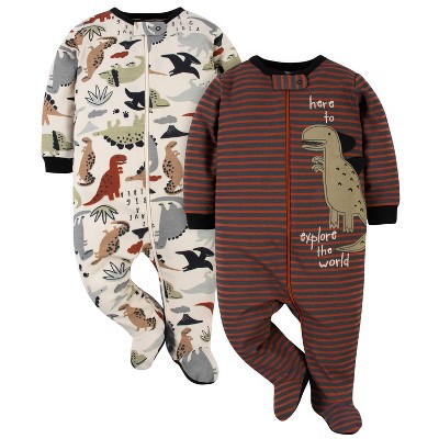 Image of Gerber Baby Boys' Sleep 'N Plays - Dino - Newborn - 2-Pack