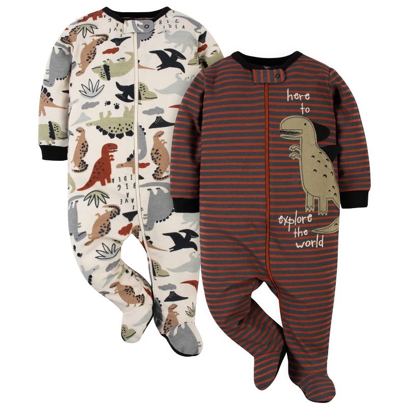 Gerber Baby Boys' Footed Pajamas, 2-Pack, 1 of 10