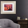 Trademark Fine Art - R W Hedge Fiery Castles Matted Framed Art - 2 of 4