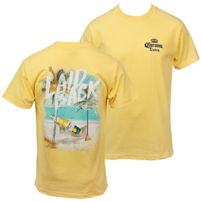 Mens Corona Extra Laid Back Front and Back Print T-Shirt