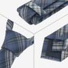 INSPIRE CHIC Plaid Woven Self-tied Striped Skinny Necktie 2.8" for College Graduation Campus 1 Pc - 3 of 4