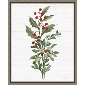 Amanti Art Christmas Moments V (Holly) by Silvia Vassileva Canvas Wall Art Print Framed 16 x 20-in. - 1 of 4