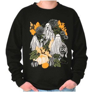 Fall Autumn Ghosts and Pumpkins Sweatshirt for Men or Women Brisco Brands - 1 of 4