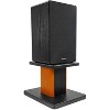 Paaaawaters 8" Desktop Speaker Stands, 66 lbs. Capacity, Wood Finish, Resonance-Free, Cable Management - 4 of 4