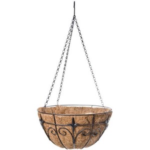 Panacea Steel Hanging Basket Black - 1 of 1