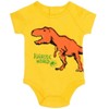 Jurassic World Jurassic World Dinosaur Baby Bodysuit Jogger Pants and Hat 3 Piece Outfit Set Newborn to Infant - 3 of 4