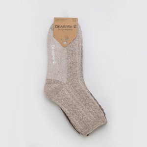 Bearpaw Women's Boot Socks Cable 2pk - Fungi - 1 of 2