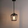 DORESshop 1-Light American Style Pendant Light with Clear Glass Shade, E26 Socke for Living Room No Bulbs Included - 4 of 4