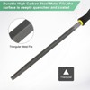 Unique Bargains Triangular Metal File High Carbon Steel PVC Grip Handle Hand Files - 2 of 4