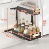 GustoWave Under Sink Storage Kitchen Organisation Carbon Steel 2-Tier Pull-Out Cupboard Organiser Height Adjustable Under Sink Rack - 4 of 4