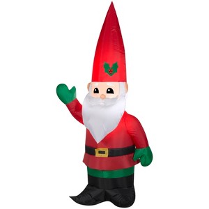 Gemmy Christmas Inflatable Santa Gnome, 4 ft Tall, Multi - 1 of 4
