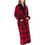 Alexander Del Rossa Women's Warm Winter Robe, Plush Fleece Full Length Long Bathrobe