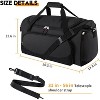 55L Large Durable Gym Duffle Bag for Men, Travel, Workout, Fitness, and Sport with Ventilated Compartments - 2 of 4