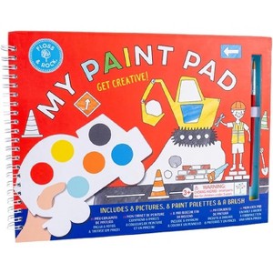Floss & Rock My Paint Pad Set – Construction, Includes 8 Tear-Out Pictures, 8 Paint Palettes & Brush, Ages 3 and Up - 1 of 4