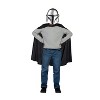 Jazwares Star Wars Boys' Mandalorian Halloween Costume Cape & Mask Set 2pk - Black One Size - 2 of 4