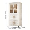 NicBex Multi-Functional Folding Dresser with Wheels, Layered Storage Cabinet for Bedroom & Closet, 25.59" Side Wide Folding Wardrobe - 4 of 4