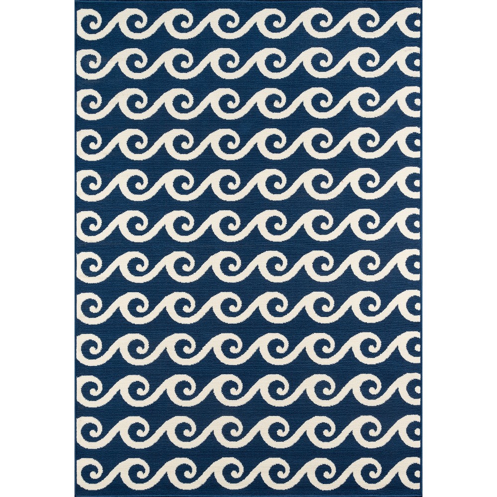 Ocean Waves Rug - Navy - (3'11inx5'7in)