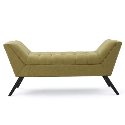 NicBex Modern 52" Bedroom Bench Accent Stools with Armrests and Button Tufted for Bedroom and Entryway
