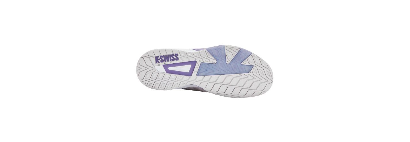 Женские кроссовки K-Swiss K-Frame Speed Tennis Shoe (Nimbus Cloud/White/Purple Haze), цвет: Белый — фото 6