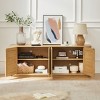Versatile Storage Cabinet with Doors, Natural Kitchen Furniture with Storage,TV Stand,Sideboard Cabinets for Dining Room or Living Room-Maison Boucle - 3 of 4