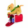 Charming Tails 2.5 Inch Sending You The Gift Of Love This Christmas Christmas Tree Ornament , Christmas Decor Annual Ornament (1PC) - 4 of 4