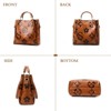 Handbags and Purses Women - Retro Embossed Leather Top Handle Handbag - 4 of 4
