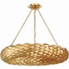Crystorama Lighting Broche 8 - Light Pendant in  Antique Gold - 4 of 4