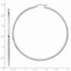 Black Bow Jewelry 2.5mm x 65mm 14k White Gold Classic Round Hoop Earrings - 4 of 4