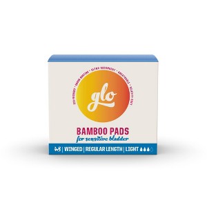 glo Here We Flo Megapack of Ultra-Secure Bamboo Pads for Sensitive Bladder for Leak Protection and Comfort - 48ct - 1 of 4