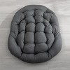 Rattan Reclining Rocking Chair,Patio Rocking Chair With Cushions Living Room-Cuddlewood - 4 of 4