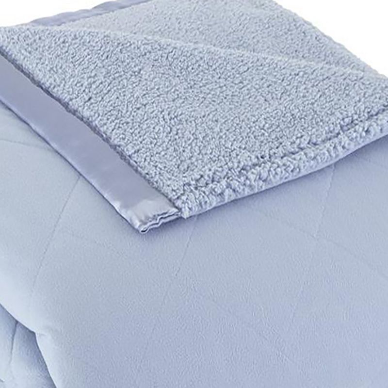 Shavel Micro Flannel High Quality Heating Technology Luxuriously Soft & Warm Solid Patterned High Pile Fleece Electric Blanket, 3 of 4